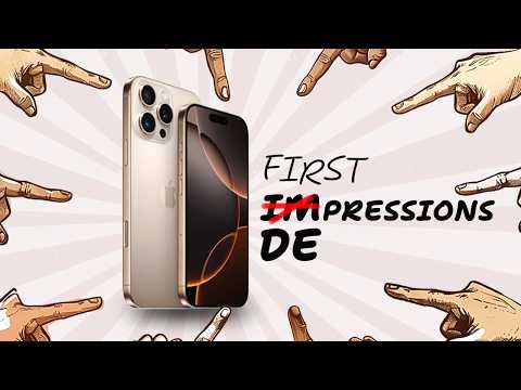 The iPhone 16 - First Depressions!