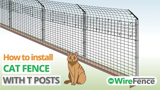 Video thumbnail for Cat fence installation with T posts