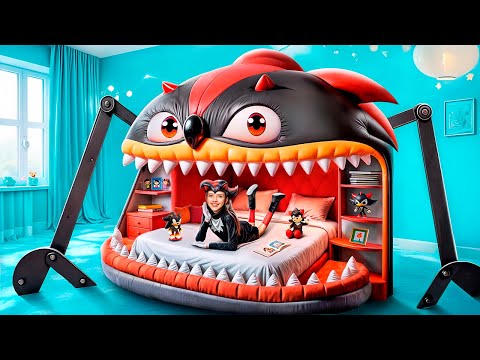 Kami Membangun Ranjang susun Shadow Sonic RAKSASA di Kamar Rahasia!