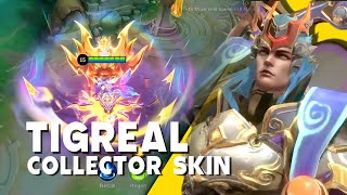 TIGREAL COLLECTOR SKIN GAMEPLAY [ CELESTIAL GENERAL SKIN ] - Mobile Legends: Bang Bang