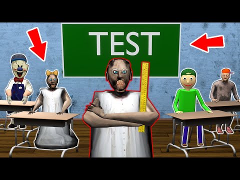 Granny vs Little Granny and Ice Scream vs School - funny horror animation (30 mins of fun)