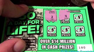 $50 A DAY for LIFE! - Ohio Lottery Instant Win Ticket