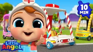 Wheels on the Ambulance! 🚑 | BABY JOHN™ Playtime Kids Songs & Nursery Rhymes | Little Angel