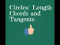 Circle Segments and Tangent Properties