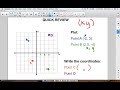 Coordinate Plane and Decimal Coordinates Review