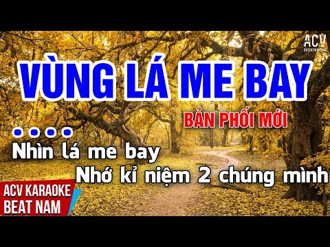 KARAOKE | Vùng Lá Me Bay – Bản Phối Mới | Beat Tone Nam