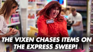 The VIXEN chases items on the Express Sweep! | Supermarket Sweep 2020