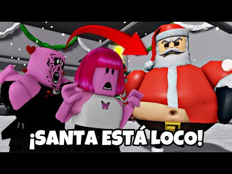 ¡SANTA CLAUS MALVADO ENCERRÓ A MI HERMANITA y a MÍ en la PRISIÓN de BARRY! 🎅💥 ESCAPA en ROBLOX