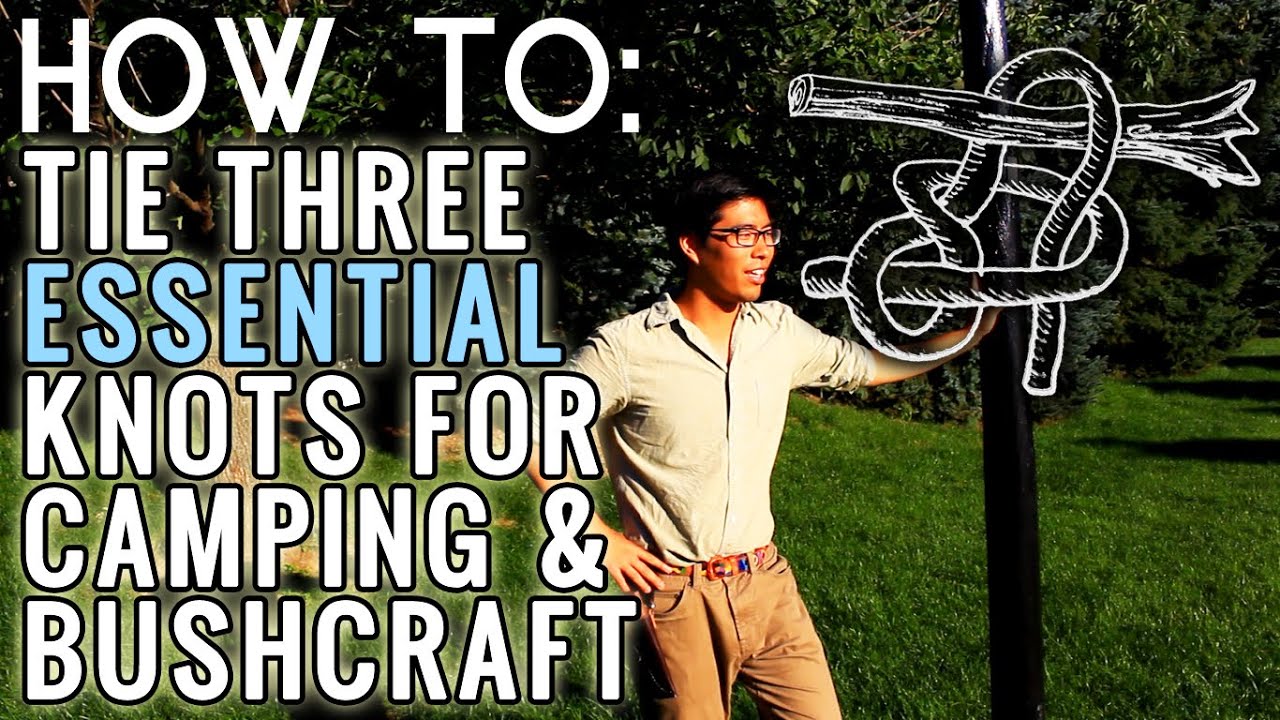 How to Tie 3 Essential Knots for Bushcraft and Camping - Tying the Ray Mears Tarp Knots - AdventureArchives