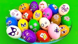 Looking For Numberblocks, Alphablocks In Fruits Box With Colorful Slime