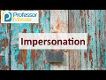 Understanding Impersonation and Identity Fraud