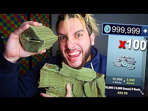 Me gasto TODO ESTE DINERO en FORTNITE!! **y compro todo esto** 💰