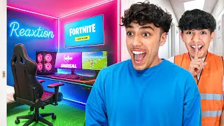 Little Brother Builds My DREAM Gaming Setup! (Meet SE)