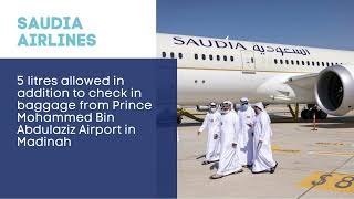 Zam Zam Water Allowance in Airlines of Gulf Region and Indian Subcontinent