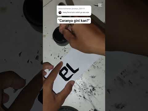 Caranya tuh gini kan atau ini salah? #asmr #tulisantangan #art #kaligrafi