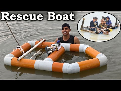 We made Rescue Boat - for Flooding Areas | Inspire Award Project