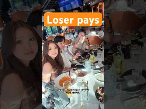 Am I mean for not telling them that our meal was hosted? #justforlaughs #familyfun #familychallenge