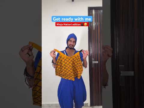 Get ready with me ninja hattori edition🥷🤣 | Chimkandi