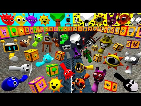 ⚙️ SHREDDER ALL NORMAL vs HORROR INCREDIBOX SPRUNKI SONG FAMILY LUCKY BLOCKS SPARTAN KICKING in Gmod