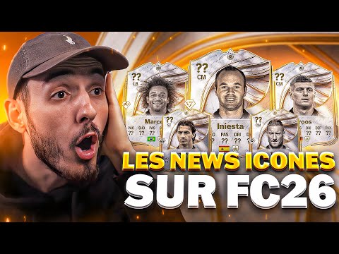 VOICI LES NOUVELLES ICÔNES SUR FC 26 ( oh la masterclass ! )