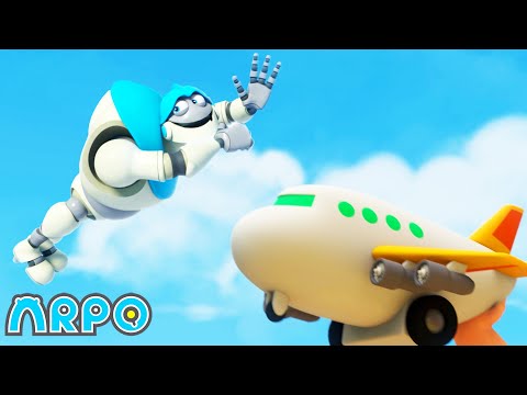 Flying Robot Adventure | ARPO the Robot | Funny Cartoons For Kids