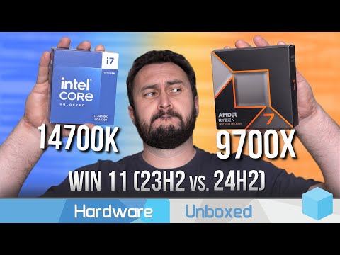 Intel 24H2 Test: Ryzen 7 9700X vs. Core i7-14700K, 42 Game Benchmark