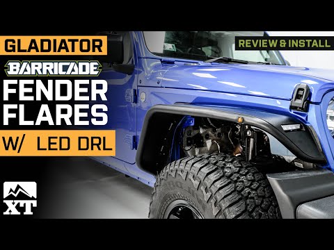 Jeep Gladiator JT Barricade Tubular Fender Flares with LED DRL Review & Install