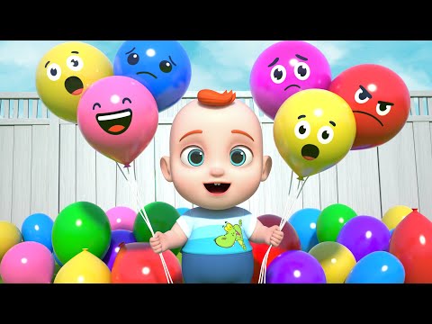 Surprise Balloons | Learn Colors | Leo Nursery Rhymes & Kids Songs