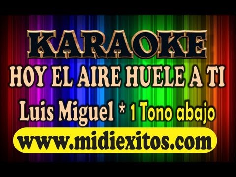 KARAOKE – HOY EL AIRE HUELE A TI – LUIS MIGUEL *  1 Tono abajo