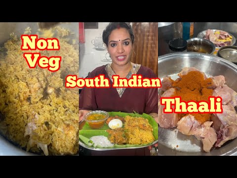 Easy way to make Non veg South Indian thaali | @rajanaidu |