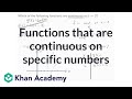 Continuity and Discontinuity of Functions