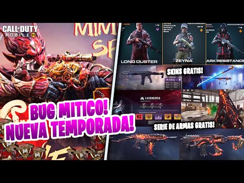 BUG DE MITICA GRATIS?!! SKINS GRATIS Y NUEVA SERIE DE ARMAS? COD MOBILE | Dimitry