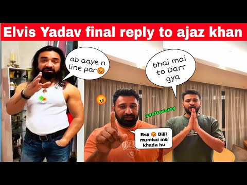 Elvish yadav final reply to ajaz khan😡Rajat dalal angry,Ajaz khan challange #controversy@NeuzBoyy