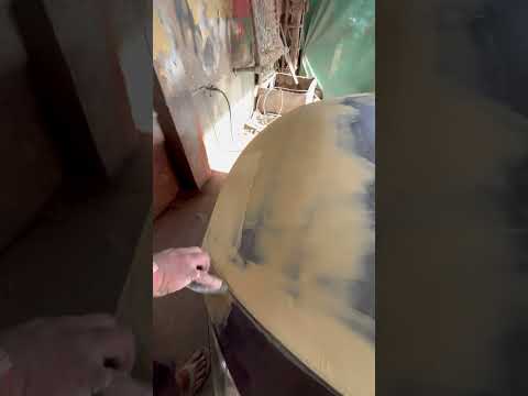 Putty Applying And Putty Sainding A Car Hood #carcare7896 #motivation #shorts