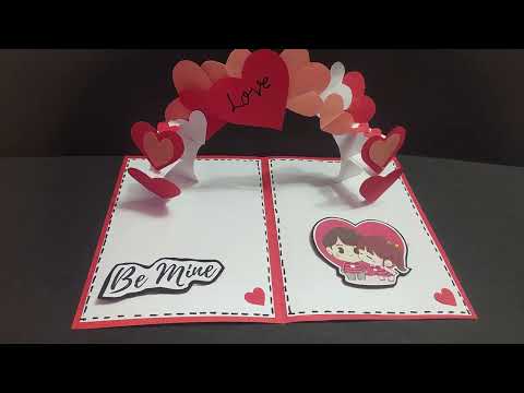 diy popup card for boyfriend |popup card for valentine's day |handmade cards ideas