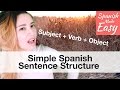 Exploring Simple Spanish Sentence Structure