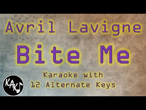 Bite Me Karaoke – Avril Lavigne Instrumental Lower Higher Male Original Key