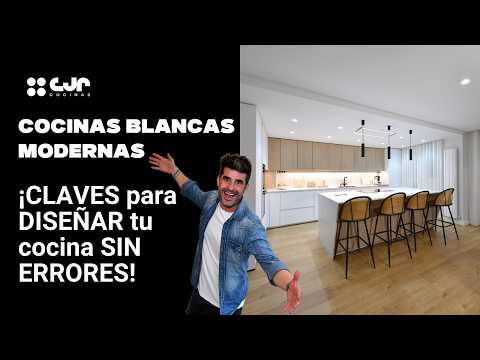 Cocinas BLANCAS MODERNAS ¡Te contamos las CLAVES! Cocinas CJR