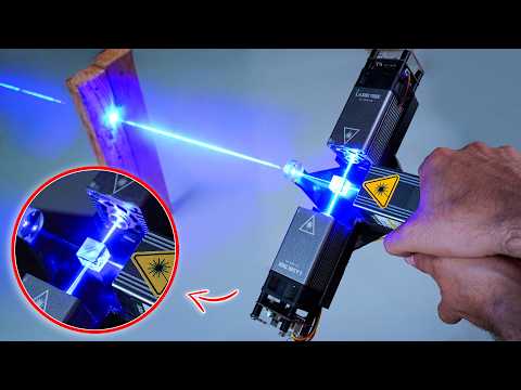 I built a BURNING LASER LIGHTSABER That Cuts Through Anything