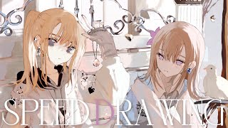🕊️╎Speed drawing イラストメイキング