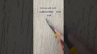 digging with knife