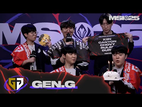 GEN.G 인터뷰 | 07.13 | MSI 2025 결승전