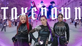 [K-POP DEMON HUNTERS IN PUBLIC ONE TAKE] HUNTR/X - TAKEDOWN || Dance by PonySquad