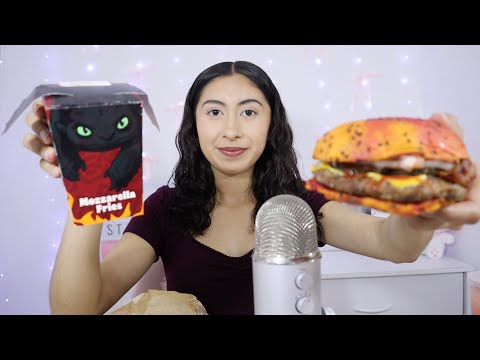 ASMR~How to Train Your Dragon Burger King Meal!!🍔🍟