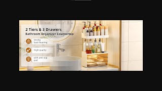 3 Drawers Makeup Organizer - 5 Tier Bathroom Organizers and Storage | StorBin