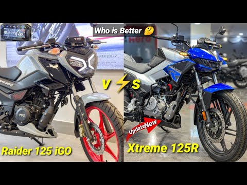 2024 Hero Xtreme 125R Vs TVS Raider 125 iGO Assist Variant Ride Comparison