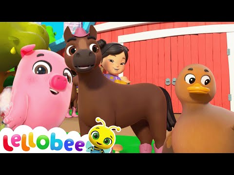 Heads, Shoulders, Knees and Toes | 🍯 Lellobee Kids Songs & Cartoons! Sing and Dance
