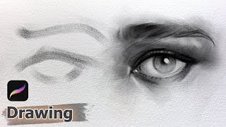 Eye Drawing - AvvArt - Procreate