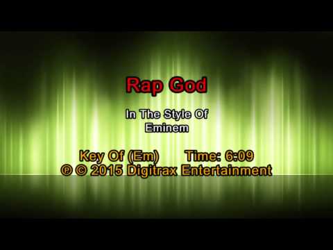 Eminem – Rap God (Backing Track)