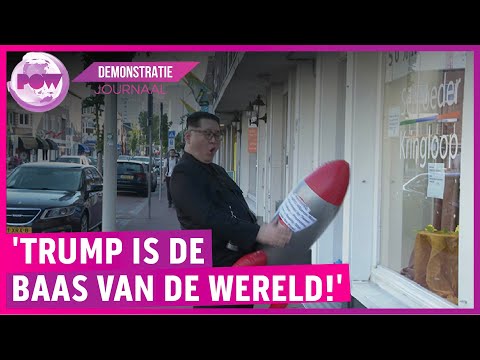 Extra uitzending: demonstraties gaan door tijdens aankomst Trump!